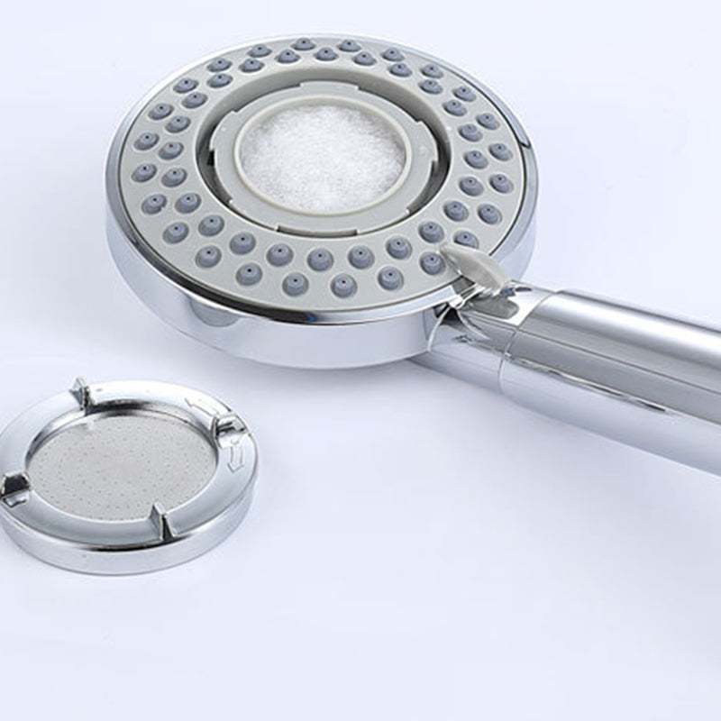 Silver Handheld Shower Head 3 Sprays Stainless Steel Wall-Mount Showerhead