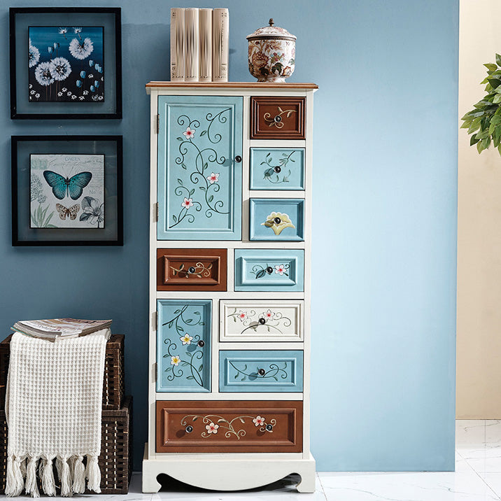 Coastal Storage Chest Dresser Solid Wood Dresser with 8/10/12 Drawers