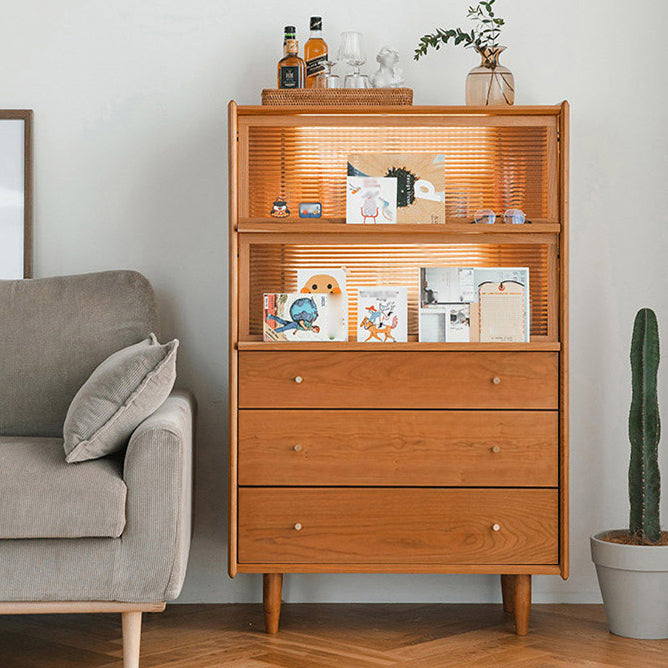 Solid Wood Storage Chest Dresser Modern Dresser without Mirror