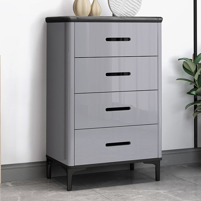 Contemporary Bedroom Storage Chest Stone Chest with Black Legs