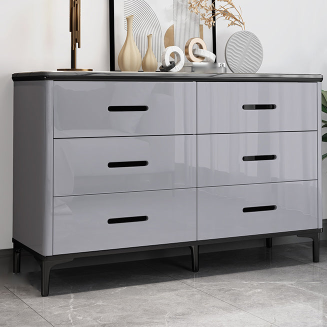 Contemporary Bedroom Storage Chest Stone Chest with Black Legs