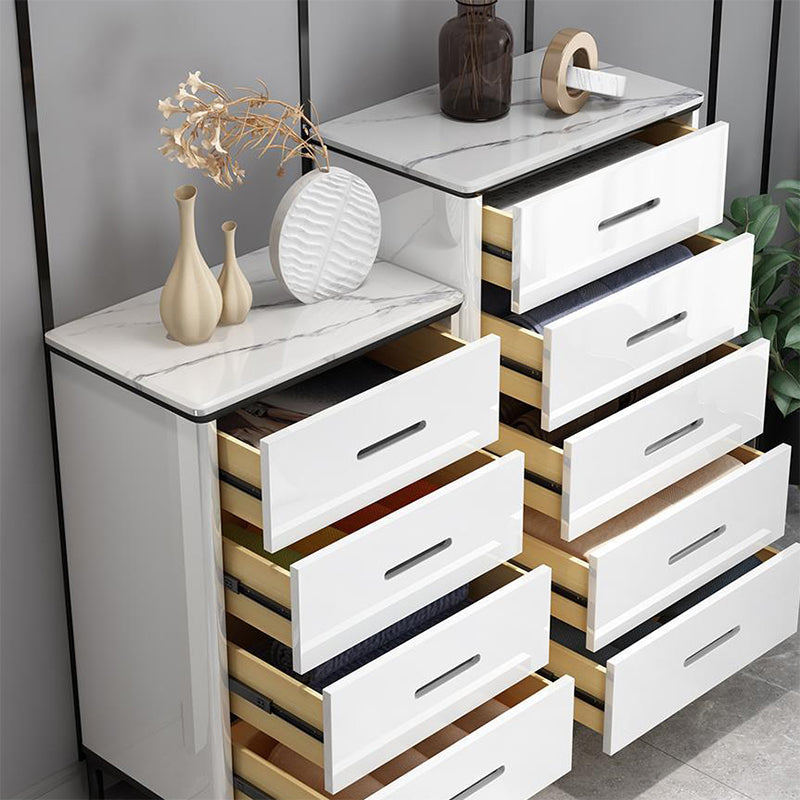 Contemporary Bedroom Storage Chest Stone Chest with Black Legs