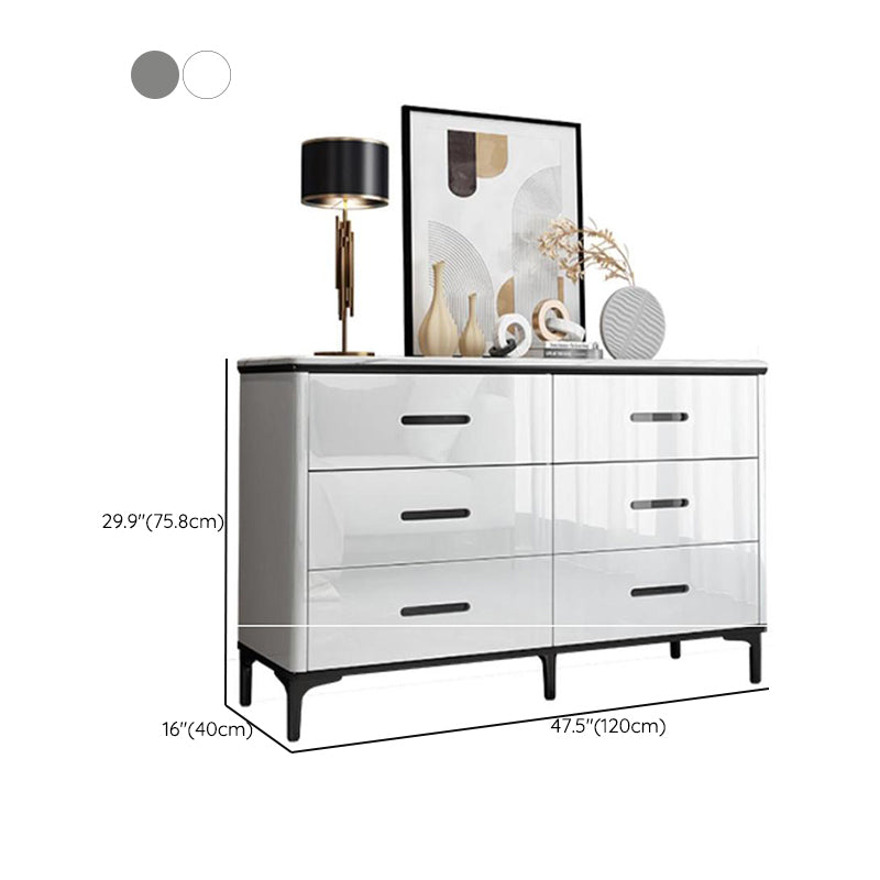 Contemporary Bedroom Storage Chest Stone Chest with Black Legs