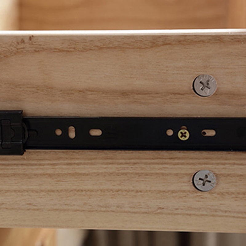 Rubber Wood Contemporary Chest Bedroom Storage Chest with Drawers