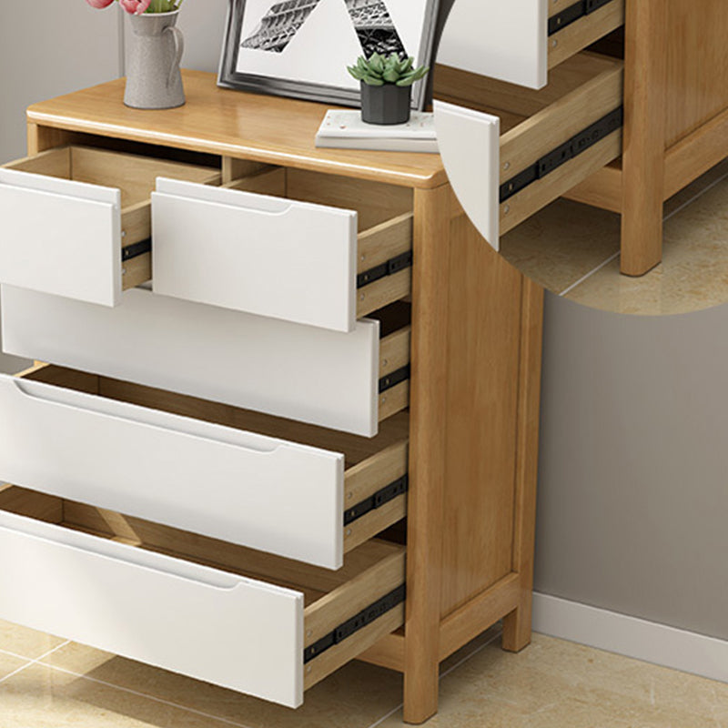 Contemporary Dresser Solid Wood Storage Chest with 5/6/9 Drawers