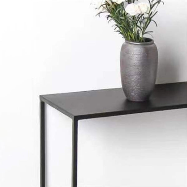Iron Modern Console Sofa Table 29.53-inch Tall Accent Table with 1 Shelf