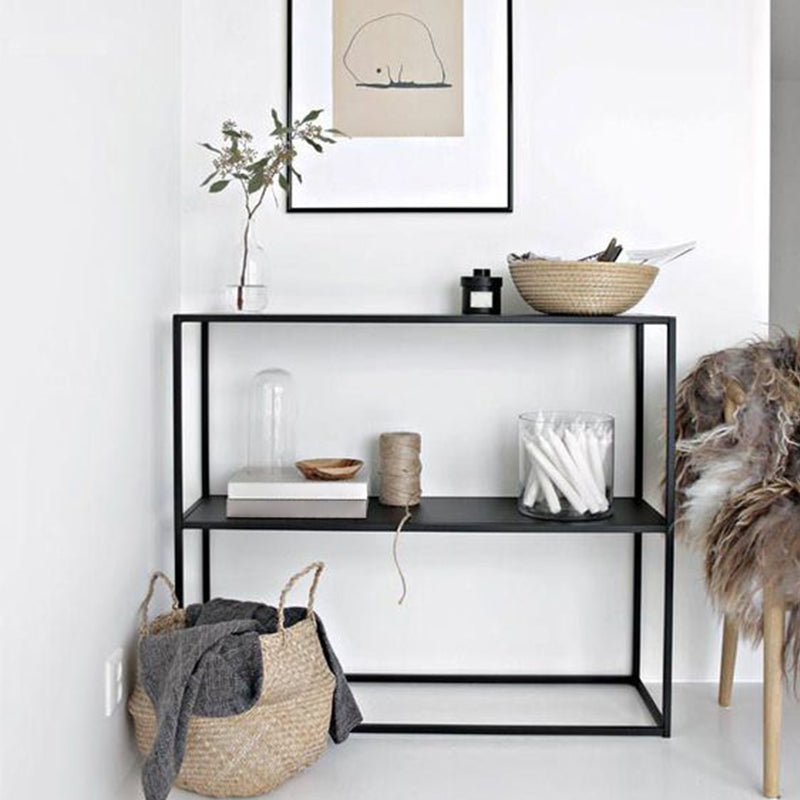 31.5" Tall 1-shelf Console Sofa Table Iron Modern Accent Table