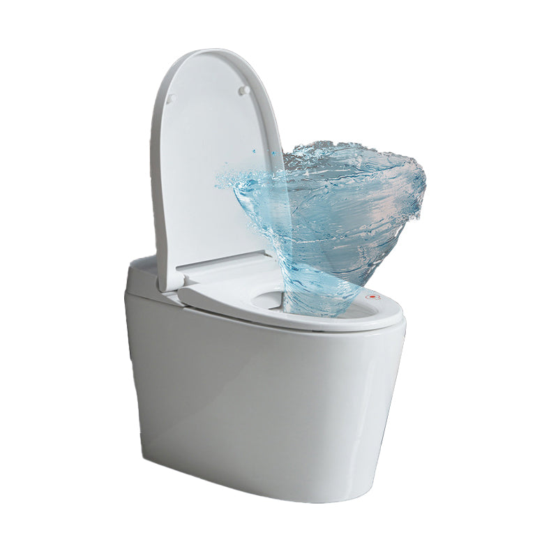 Siphon Jet Elongated Toilet Bowl Modern Flush Toilet With Seat for Bathroom