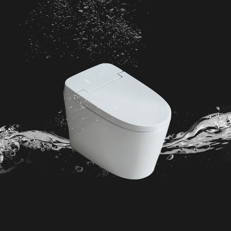 Siphon Jet Elongated Toilet Bowl Modern Flush Toilet With Seat for Bathroom