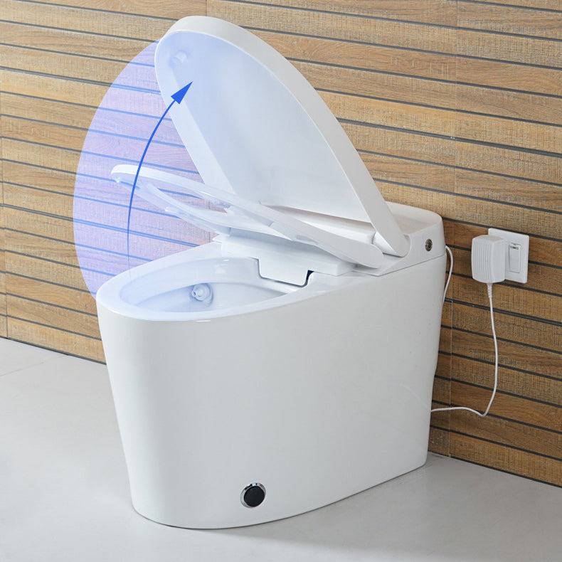 Siphon Jet Elongated Toilet Bowl Modern Flush Toilet With Seat for Bathroom