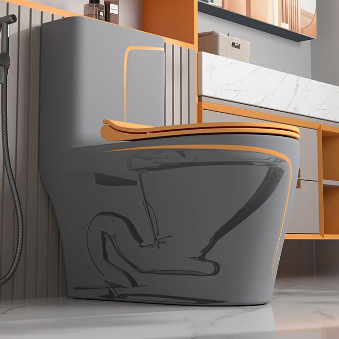 Traditional Floor Mount Toilet Bowl One-Piece Toilet with Slow Close Seat