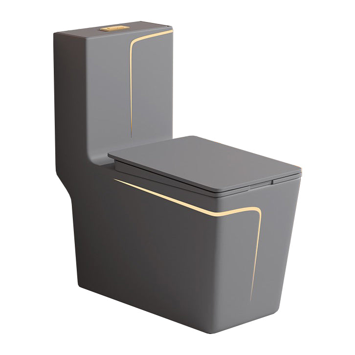 Traditional Floor Mount Toilet Bowl One-Piece Toilet with Slow Close Seat