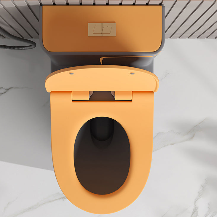 Traditional Floor Mount Toilet Bowl One-Piece Toilet with Slow Close Seat