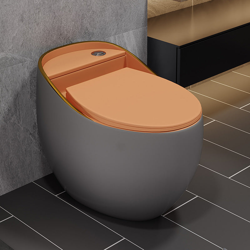 Siphon Jet Porcelain Toilet One Piece Toilet Floor Mounted Urine Toilet