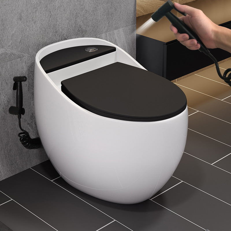 Siphon Jet Porcelain Toilet One Piece Toilet Floor Mounted Urine Toilet