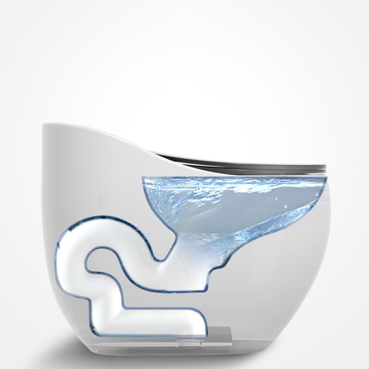 Siphon Jet Porcelain Toilet One Piece Toilet Floor Mounted Urine Toilet