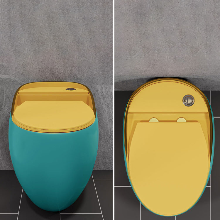 Siphon Jet Porcelain Toilet One Piece Toilet Floor Mounted Urine Toilet