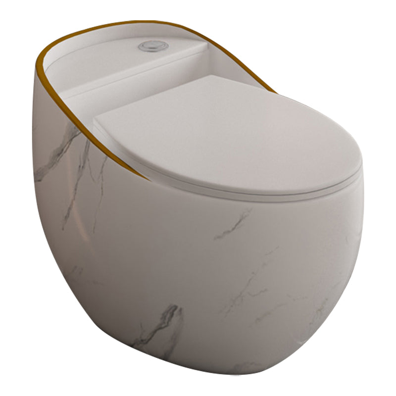 Siphon Jet Porcelain Toilet One Piece Toilet Floor Mounted Toilet Bowl