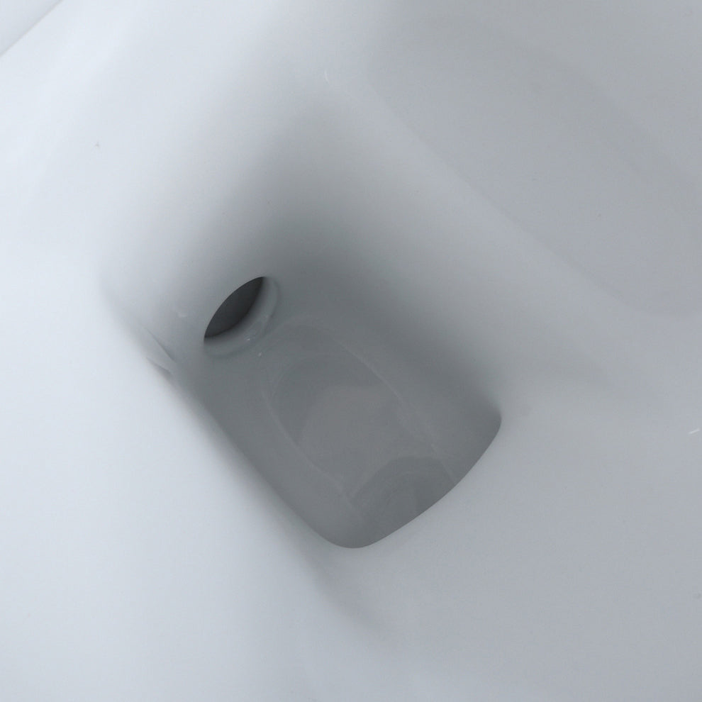 Modern Seat Included One Piece Toilet Round Floor Mounted Toilet Bowl for Washroom