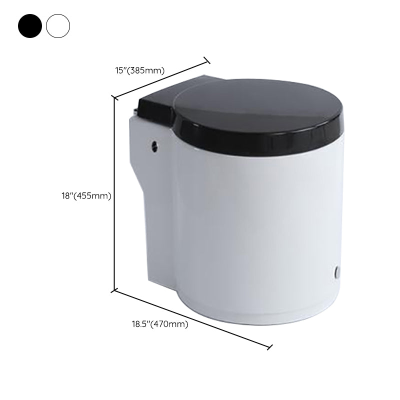 Floor Mounted Toilet One-Piece Toilet ABS Contemporary Flush Toilet