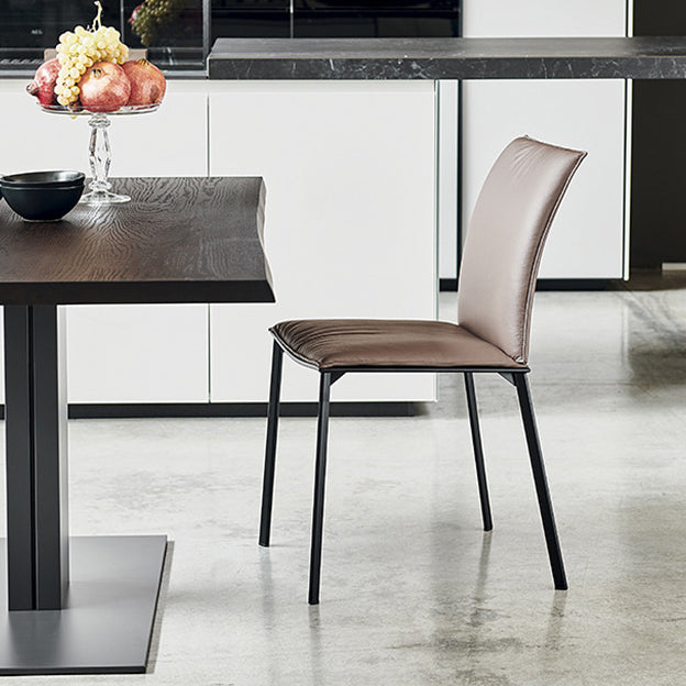 Contemporary Upholstered Dining Chairs Kitchen Dining Chair in White