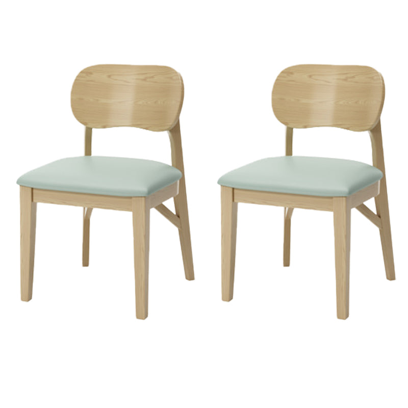 Wood Kitchen Dining Side Chair Upholstered Armless Dining Chairs