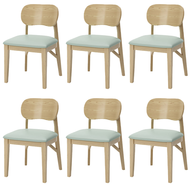 Wood Kitchen Dining Side Chair Upholstered Armless Dining Chairs