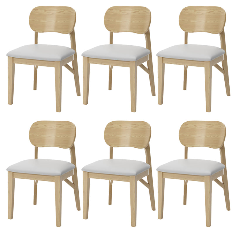 Wood Kitchen Dining Side Chair Upholstered Armless Dining Chairs