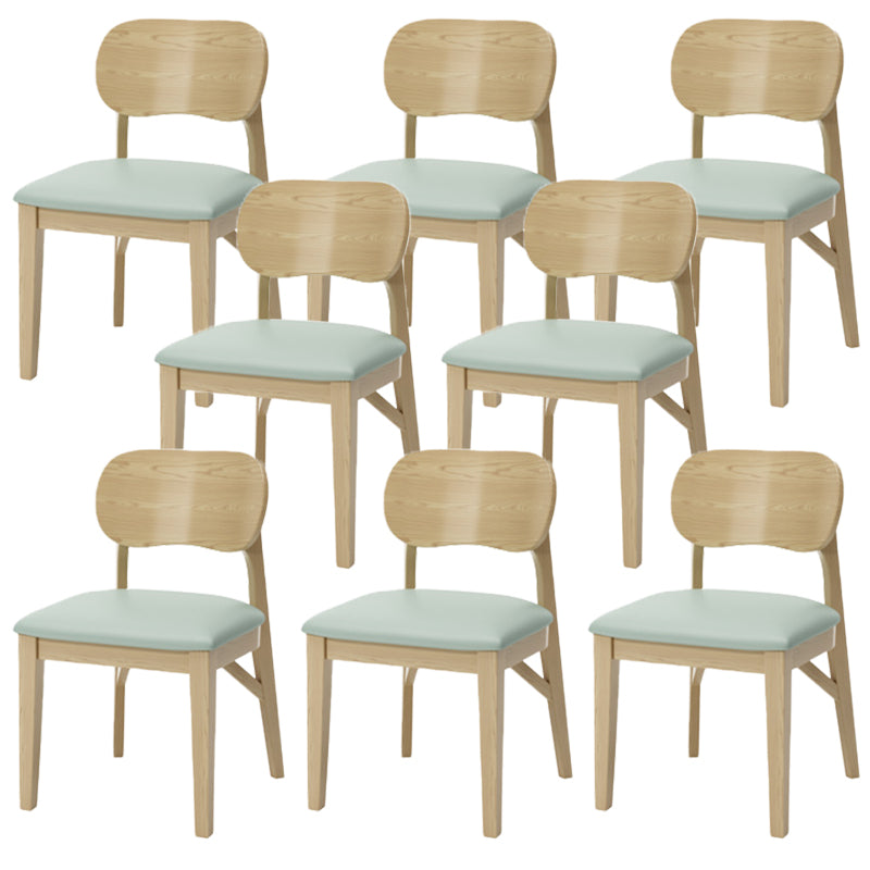 Wood Kitchen Dining Side Chair Upholstered Armless Dining Chairs