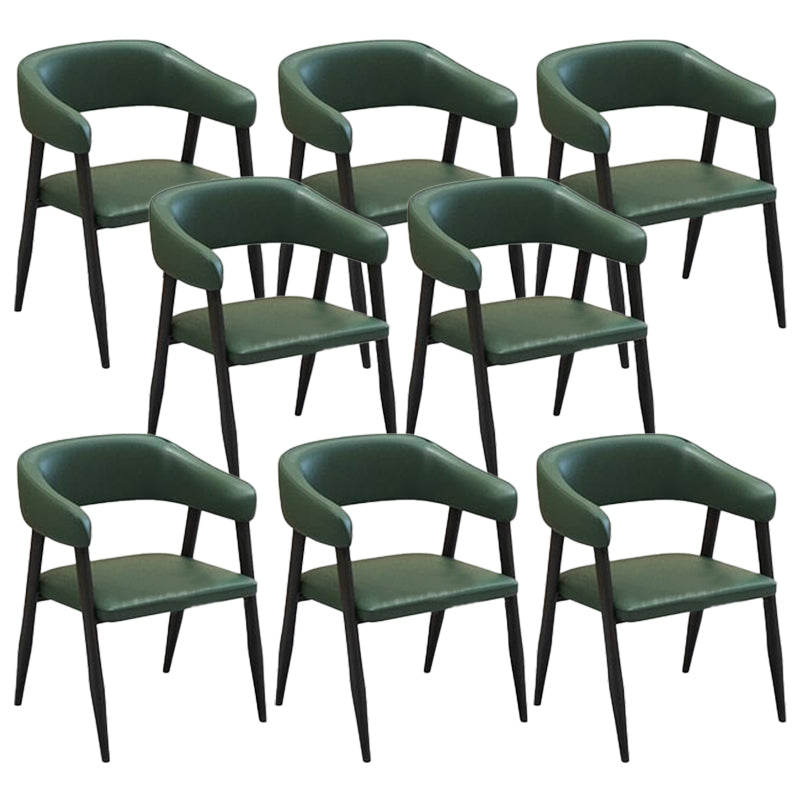 Open Back Dining Arm Chairs Contemporary Upholstered Dining Chairs