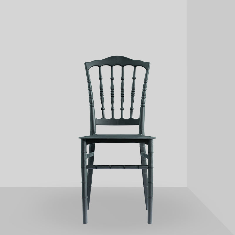 Glam Kitchen Dining Side Chair Plastic Armless Chair Windsor Back Side Chair