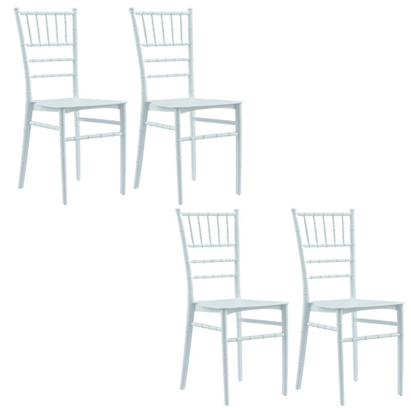Glam Kitchen Armless Dining Side Chairs Stacking Side Chairs
