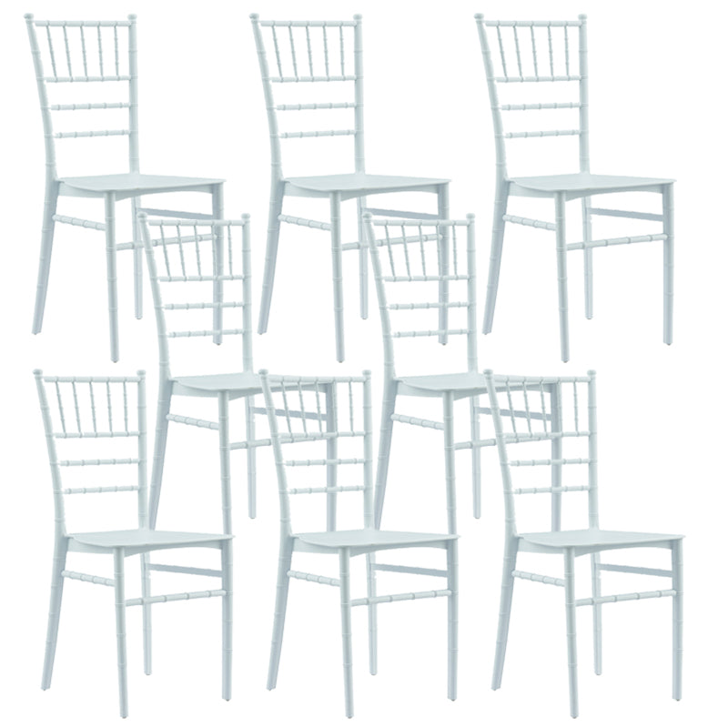 Glam Kitchen Armless Dining Side Chairs Stacking Side Chairs