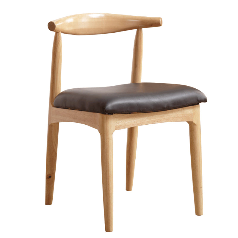 Wood Kitchen Dining Armless Chair Contemporary Upholstered Dining Chair