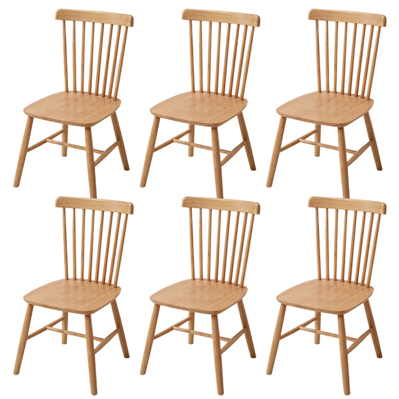 Contemporary Kitchen Dining Side Chairs Wood Slat Back Side Chairs