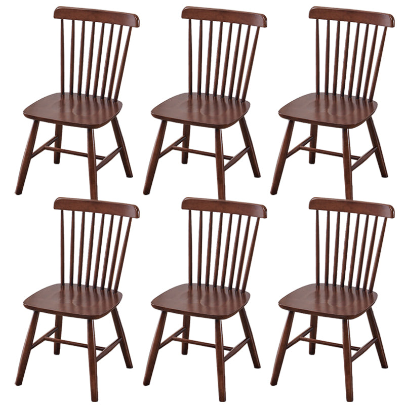 Contemporary Kitchen Dining Side Chairs Wood Slat Back Side Chairs