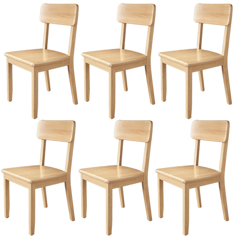 Contemporary Kitchen Dining Side Chair Wood Open Back Dining Side Chair