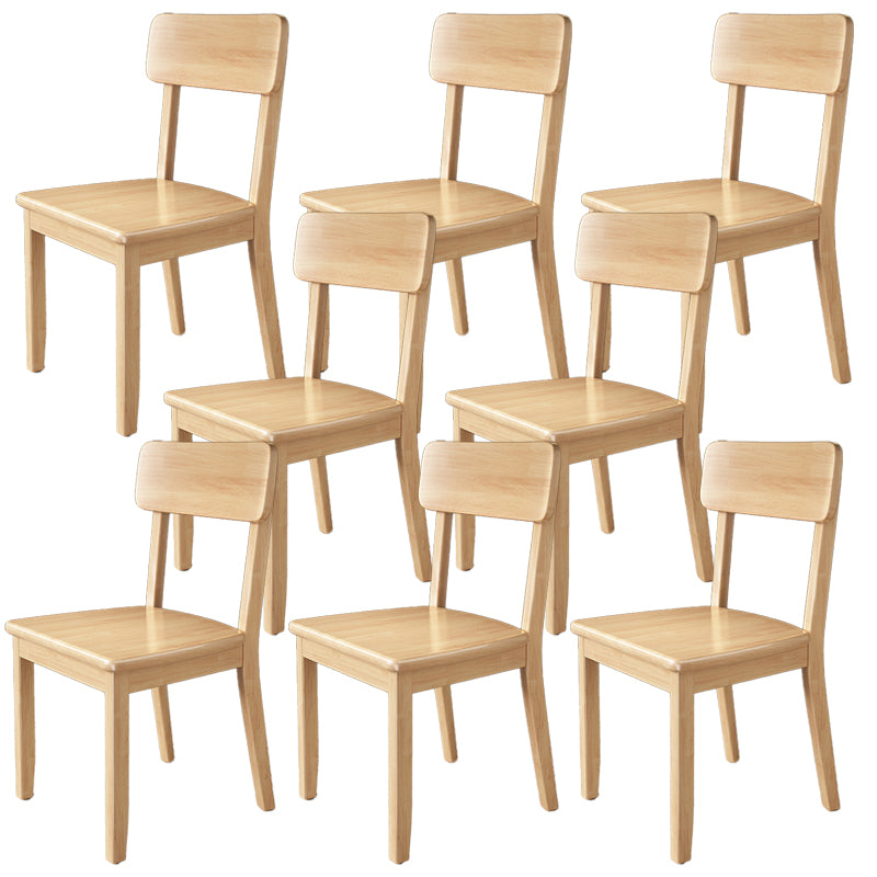 Contemporary Kitchen Dining Side Chair Wood Open Back Dining Side Chair