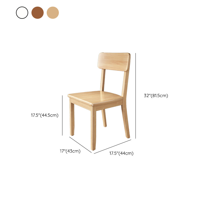 Contemporary Kitchen Dining Side Chair Wood Open Back Dining Side Chair