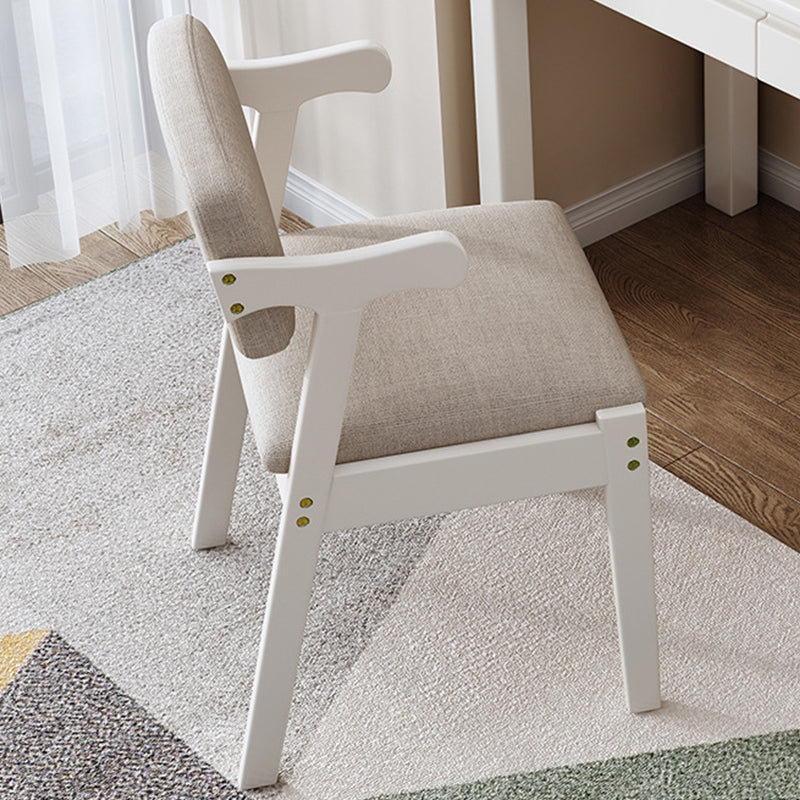 Wood Kitchen Dining Arm Chair Contemporary Upholstered Dining Chair