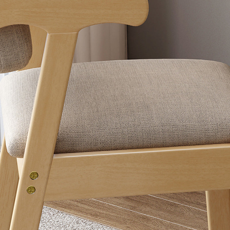 Wood Kitchen Dining Arm Chair Contemporary Upholstered Dining Chair