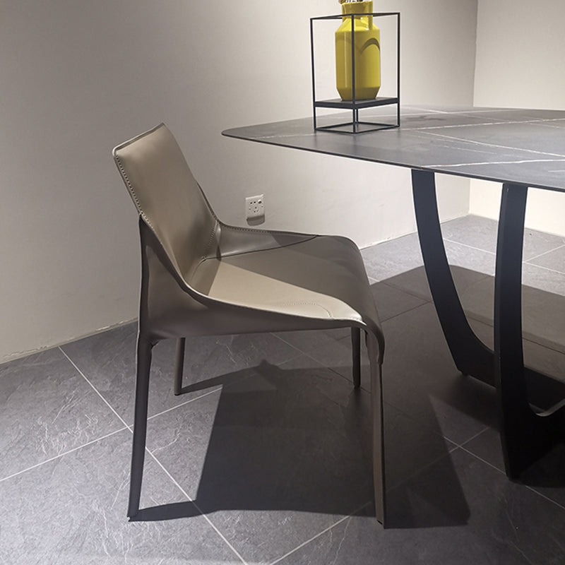 Faux Leather Kitchen Dining Chair Contemporary Upholstered Dining Chair