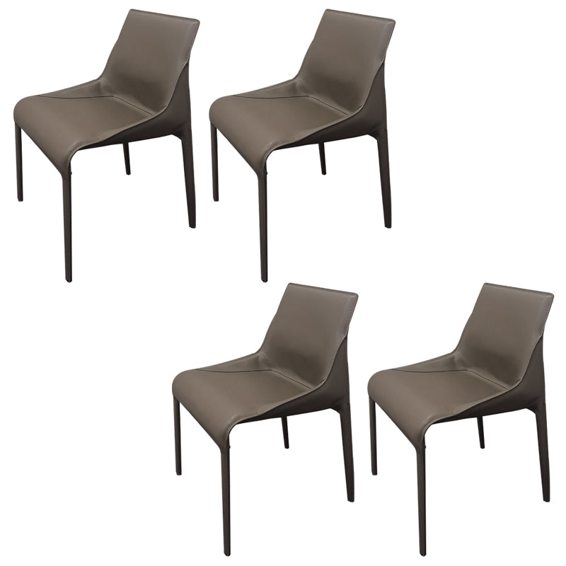 Faux Leather Kitchen Dining Chair Contemporary Upholstered Dining Chair