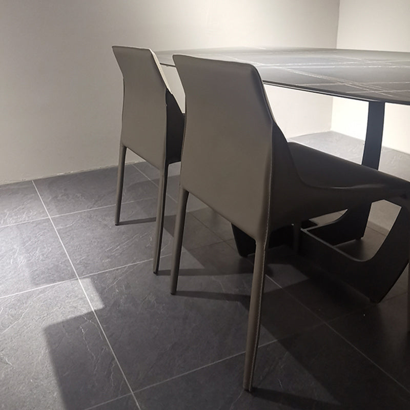 Faux Leather Kitchen Dining Chair Contemporary Upholstered Dining Chair