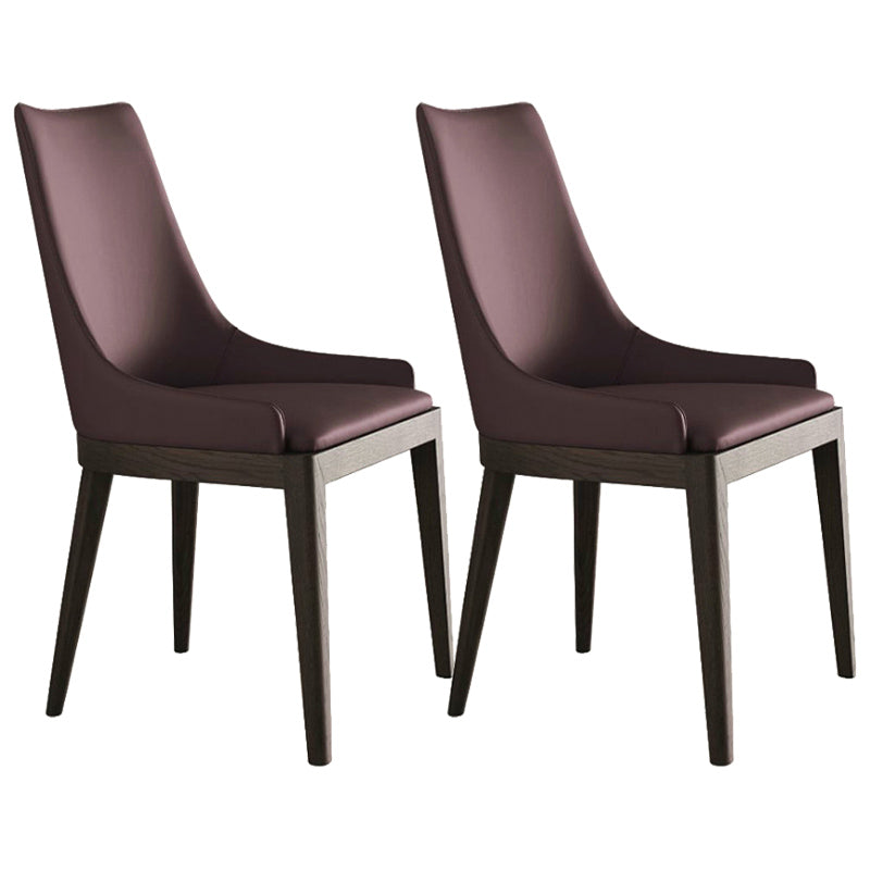 Wood Kitchen Dining Side Chair Contemporary Upholstered Dining Chair