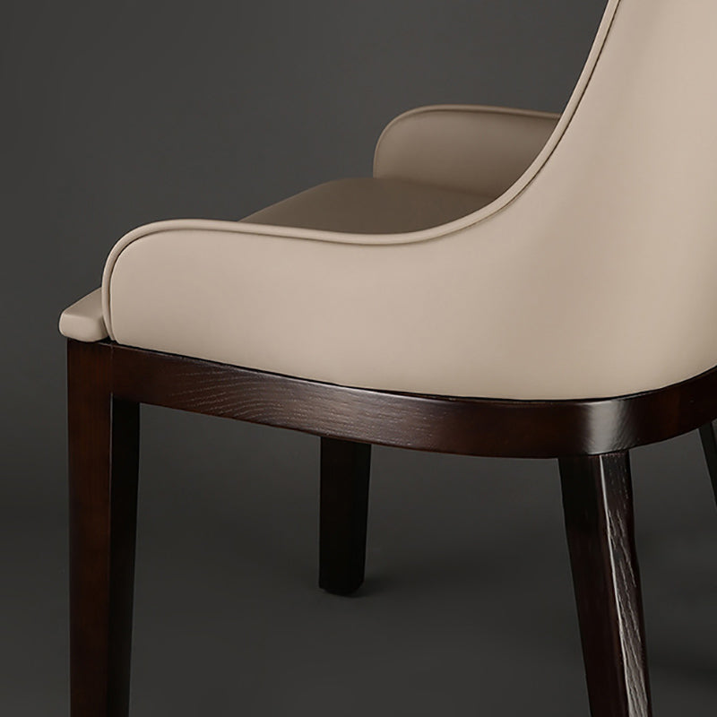 Wood Kitchen Dining Side Chair Contemporary Upholstered Dining Chair