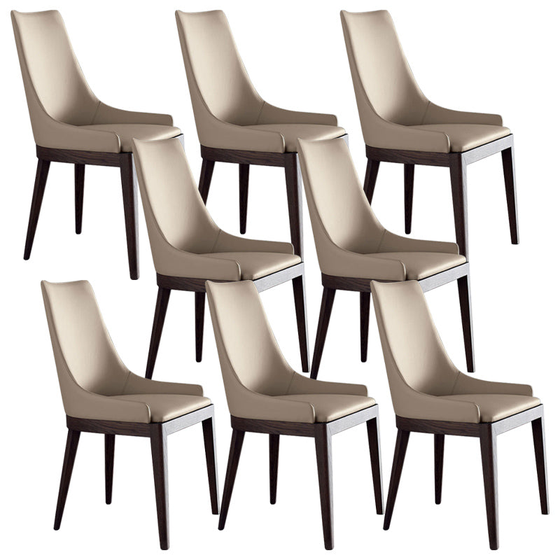 Wood Kitchen Dining Side Chair Contemporary Upholstered Dining Chair