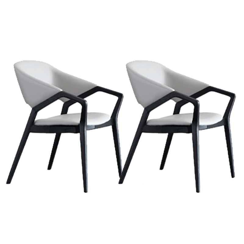 Contemporary Kitchen Dining Arm Chair Open Back Dining Chair