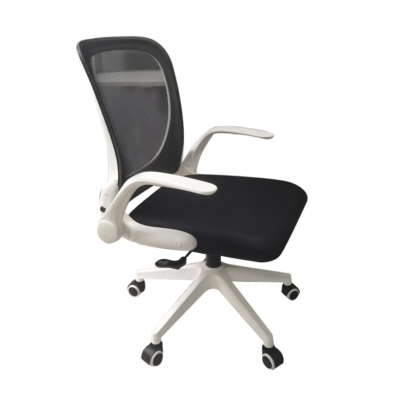 Modern Desk Chair Mesh Conference Chair Mid-Back Chair with Wheels