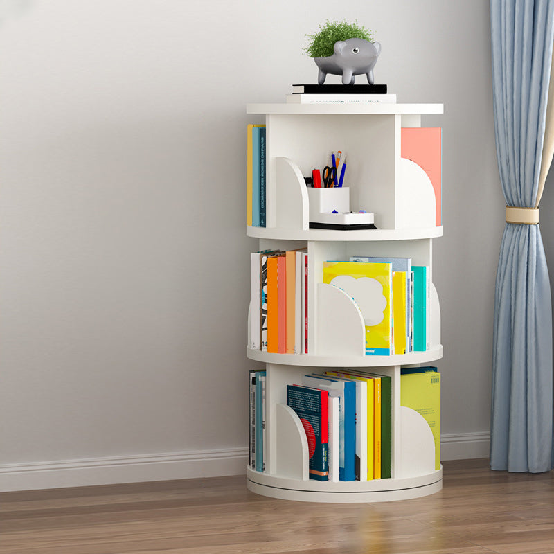 Contemporary Bookcase Vertical Engineered Wood Book Shelf for Study Room